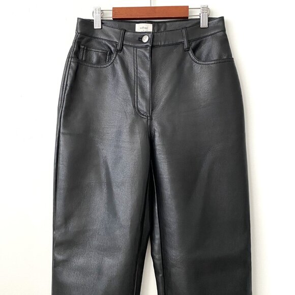 Wilfred Aritzia Black Melina Faux Leather Pants - Picture 7 of 13